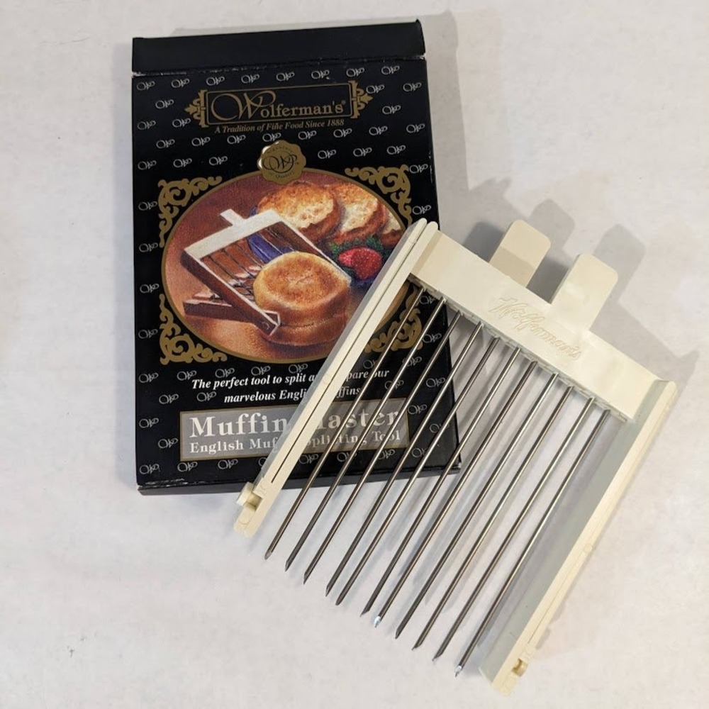 Vintage Wolferman's Muffin Master English Muffin Splitting Tool Stainless Steel
